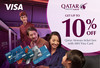 Enjoy up to 10% discount on Qatar Airways flight fares with ABA Visa Card!