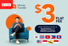 Flat fee 3 USD on your money transfer to South Korea and ASEAN Countries via Ria with ABA Mobile